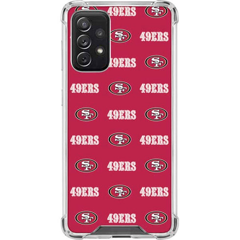 NFL San Francisco 49ers Blitz Series Galaxy A72 5G Clear Case
